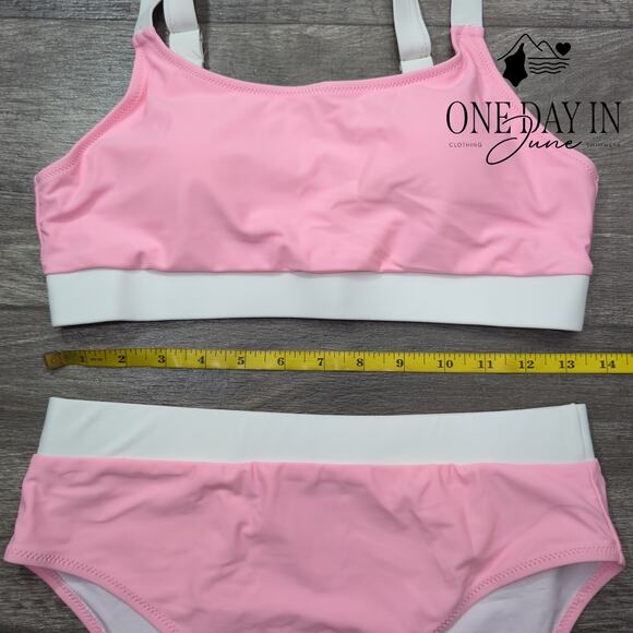 Aleumdr Crop Bikini Swimsuit Size M - Picture 4 of 6